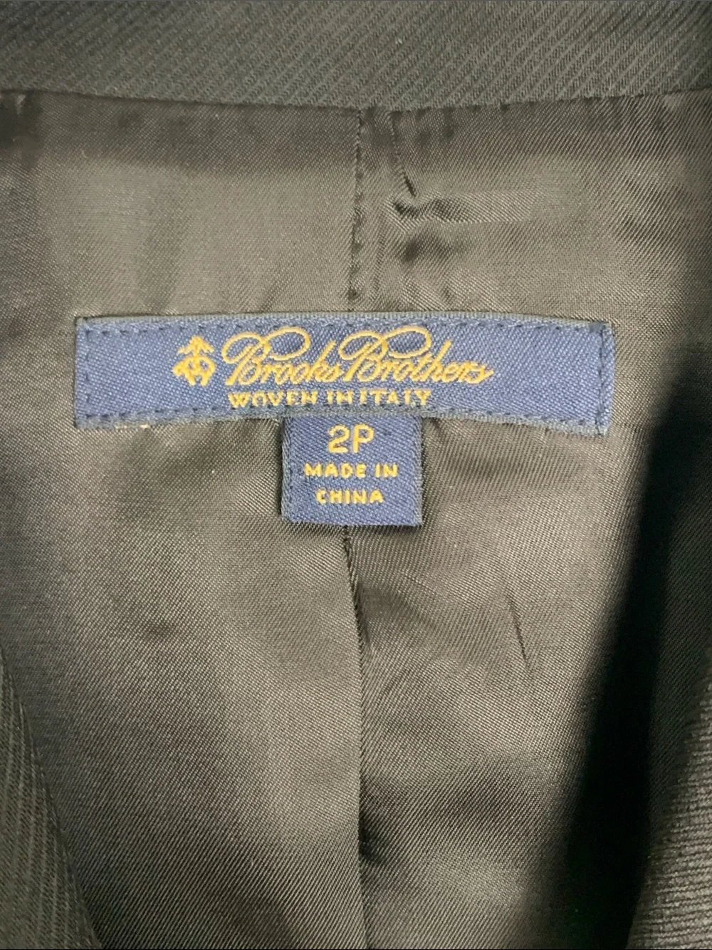 Brooks Brothers Black Women's Three-Button Blazer